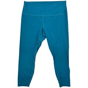Lululemon Align High Rise Pant 25" Capture Blue Yoga Leggings Size 16